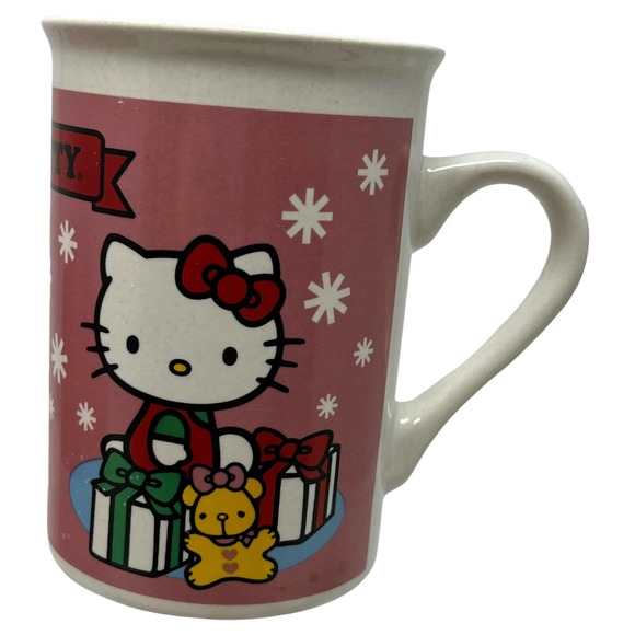 2013 Sanrio Hello Kitty Nutcracker Christmas‎ Presents Snowflakes Coffee Mug - Picture 3 of 6